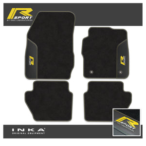Ford Fiesta MK7 Tailored Car Mats (Front & Rear Set) with Premium Carpet & OEM Leatherette Fits MY11 to MY17