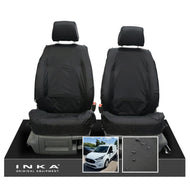Ford Transit Connect MK3 INKA Front 1+1 Tailored Waterproof Seat Covers Set Black MY-2024 Onwards
