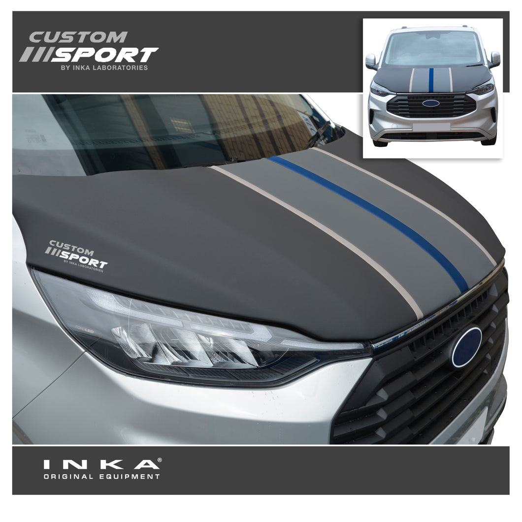 The All New Ford Transit Custom INKA Custom Sport Bonnet Cover Stone Chip Protector ( Choice of 3 Colours )