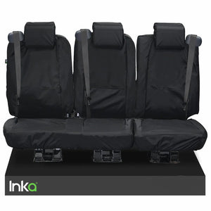 Ford Transit Custom Rear 2+1 INKA Tailored Waterproof Seat Covers Black MY-12-16