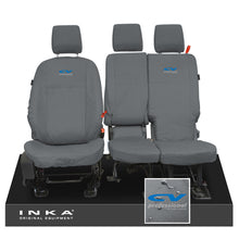 Load image into Gallery viewer, Ford Transit Connect INKA Front Set 1+2 Tailored Waterproof Seat Covers Grey MY13-23
