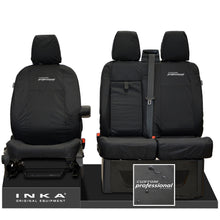 Load image into Gallery viewer, Ford Transit Custom MK1 INKA Front Set 1+2 Tailored Waterproof Seat Covers Black MY-12-23 (Choice of 7 Colours)
