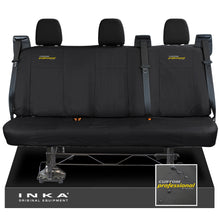 Load image into Gallery viewer, Ford Transit Custom MK1 INKA Rear Triple Tailored Waterproof Seat Covers Black MY-12-23 (Choice of 7 Colours)
