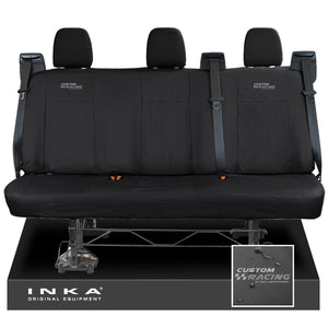 Ford Transit Custom MK1 INKA Rear Triple Tailored Waterproof Seat Covers Black MY-12-23 (Choice of 7 Colours)