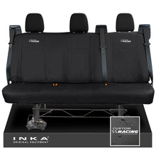 Load image into Gallery viewer, Ford Transit Custom MK1 INKA Rear Triple Tailored Waterproof Seat Covers Black MY-12-23 (Choice of 7 Colours)
