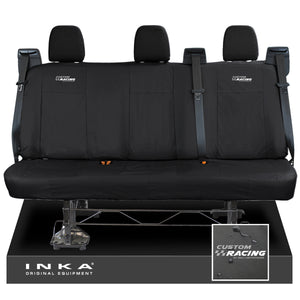 Ford Transit Custom MK1 INKA Rear Triple Tailored Waterproof Seat Covers Black MY-12-23 (Choice of 7 Colours)