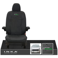 The All New Ford Transit Custom INKA Single Driver Tailored Waterproof Seat Cover Black MY-2024 Onwards