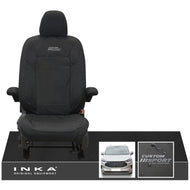 The All New Ford Transit Custom INKA Single Driver Tailored Waterproof Seat Cover Black MY-2024 Onwards