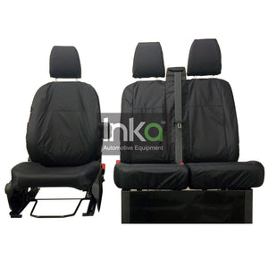 Ford Transit Custom INKA Front 1+2 Tailored Waterproof Seat Covers Set Grey MY12-23 (not for models with flip down armrest with cupholders) (Copy)