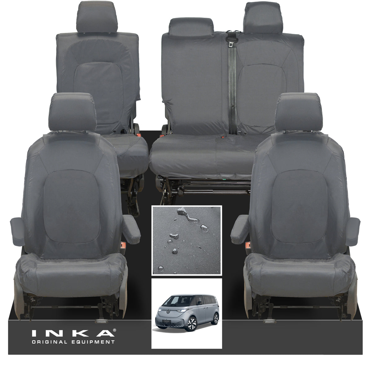 Vw Inka Pattern VW ID Buzz Life, Style, GTX Front & Rear Full Set INKA Tailored Waterp ...