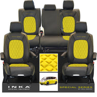 VW ID Buzz Life Style GTX Front & Rear Full Set Bentley Leatherette Suedetara Tailored Seat Covers With Special Series Embroidery MY22 onwards