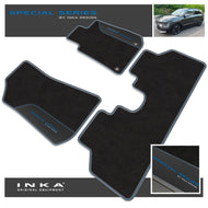 Kia E-NIRO Car Mats (Front & Rear Set) with Premium Carpet & OEM Leatherette Fits MY18-22