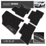 Kia Sportage Hybrid Car Mats (Front & Rear Set) with Premium Carpet & OEM Leatherette Fits MY 2022 Onwards
