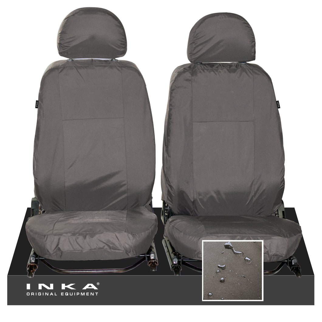 Land Rover Defender Front Set L316 INKA Tailored Waterproof Sear Covers Grey -Fits 90/110- MY-07-16