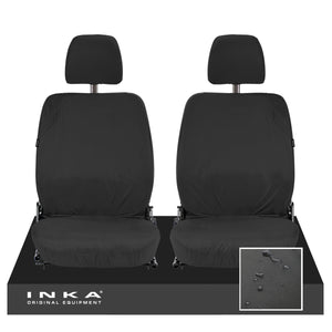 Land Rover Defender Front Set 1+1 INKA Tailored Waterproof Sear Covers Black-  Fits 90/110- MY-87-06