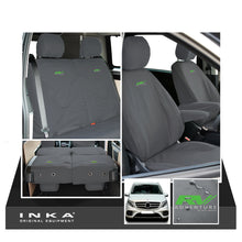 Load image into Gallery viewer, Mercedes Benz Marco Polo V-Class W447 INKA Full Set Front &amp; Rear Tailored Waterproof Seat Covers Grey MY-2014 Onwards
