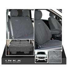 Load image into Gallery viewer, Mercedes Benz Marco Polo V-Class W447 INKA Full Set Front &amp; Rear Tailored Waterproof Seat Covers Grey MY-2014 Onwards

