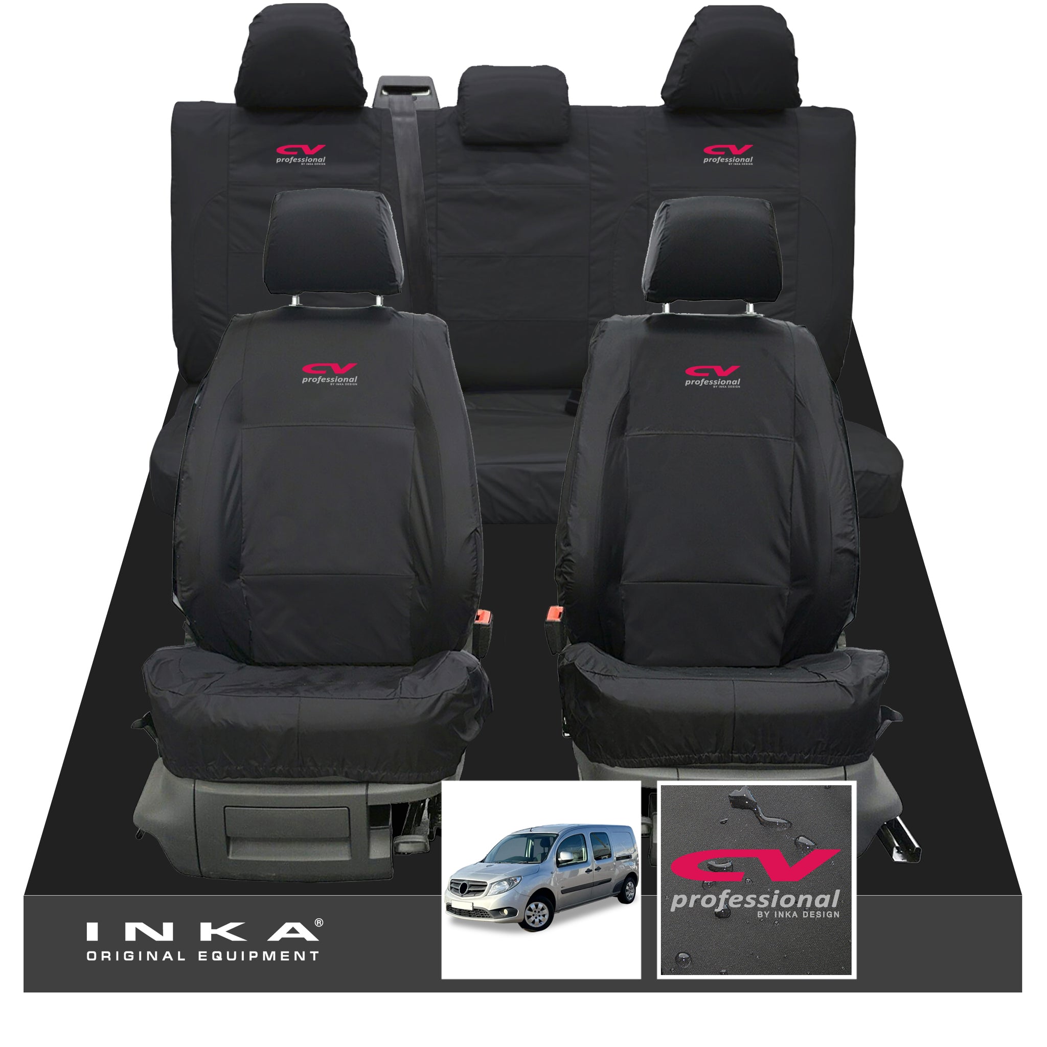 Mercedes Benz Citan W415 MY12 21 Front Rear Set Tailored Waterproof Inka Corp