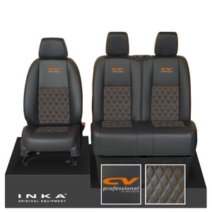 Mercedes Benz Sprinter INKA Front Set Tailored Leatherette Seat Covers Inka Corp