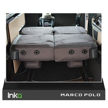 Load image into Gallery viewer, MERCEDES BENZ MARCO POLO V CLASS W447 CAMPER VAN INKA FULLY TAILORED WATERPROOF FRONT &amp; REAR SEAT COVERS SET GREY
