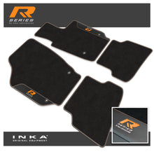Load image into Gallery viewer, VW Polo Car Mats (Front &amp; Rear Set) with Premium Carpet &amp; OEM Leatherette Fits MY2018 Onwards
