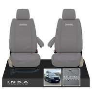 Range Rover Sport L320 MK1 INKA Front Pair Tailored Waterproof Seat Covers MY05-13 Grey With Balmoral Edition Embroidery