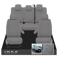Range Rover SPORT L320 MK1 Front & Rear Set with Center Armrest Tailored Waterproof Seat Covers Grey MY05-13