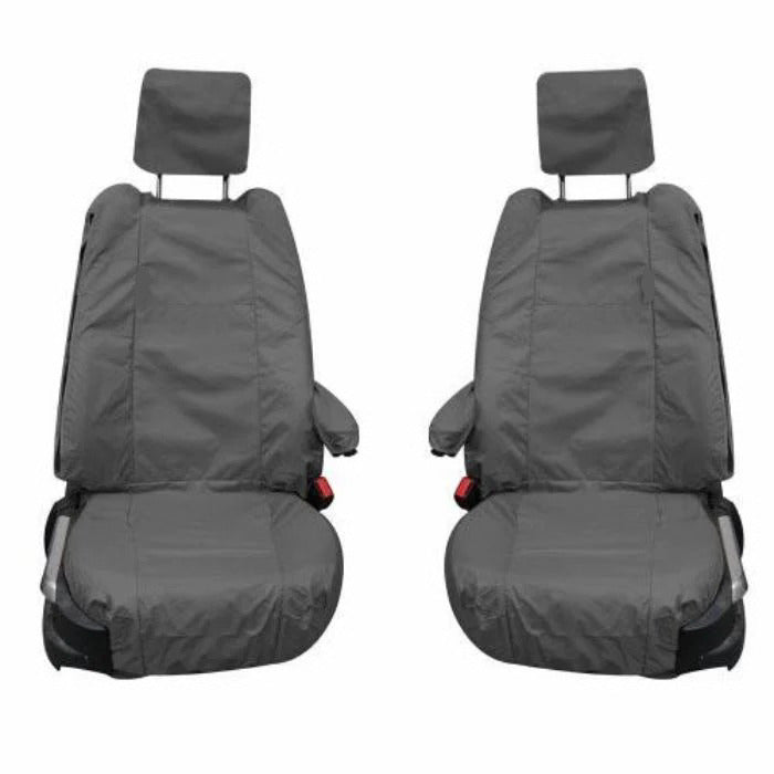 Range Rover Fully Tailored Inka Waterproof Front Set Seat Covers 2002-2012 Heavy Duty Right Hand Drive Grey
