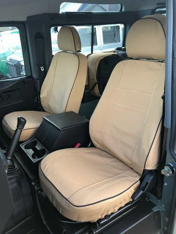 Range Rover SPORT Front 1+1 with DVD Headrest & 2 Inner Armrest INKA Tailored Waterproof Seat Covers BEIGE MY-2005-2013