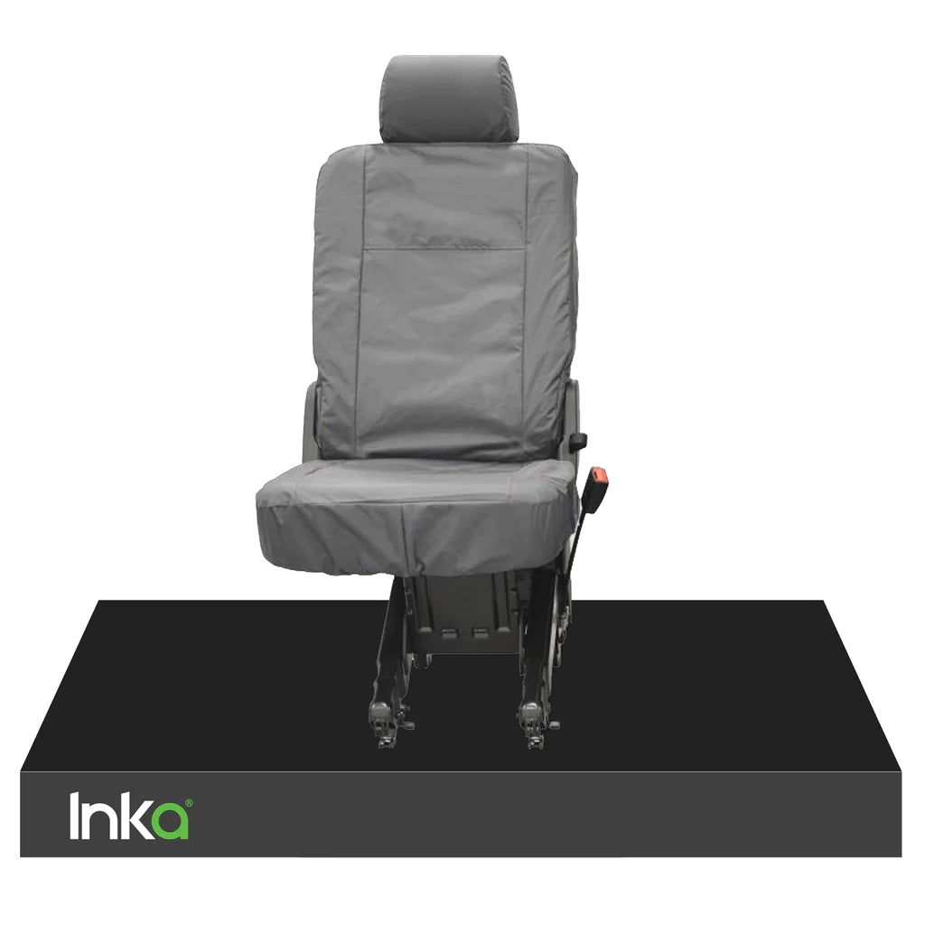 VW Transporter T6 Kombi -2nd Row ip Seat - Behind Passenger INKA Tailored Waterproof Seat Cover GREY MY-2016+