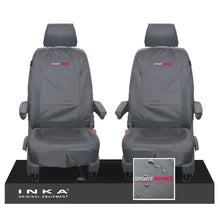 Load image into Gallery viewer, VW Transporter T6.1,T6,T5.1 INKA Front 1+1 Tailored Waterproof Seat Covers Grey
