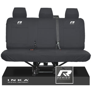 VW Transporter T6.1,T6,T5.1 INKA Rear Triple Tailored Waterproof Seat Cover Set Black MY 09-23