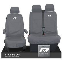 Load image into Gallery viewer, VW Transporter T6.1,T6,T5.1 INKA Front Set 1+2 Tailored Waterproof Seat Covers Grey
