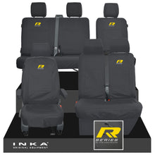 Load image into Gallery viewer, VW Transporter T6.1, T6, T5.1 Front 1+2 &amp; Rear 2+1 Tailored Waterproof Seat Covers Black MY-10-24
