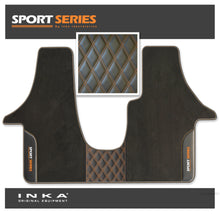 Load image into Gallery viewer, Volkswagen VW Transporter T6 &amp; T6.1  Panel Van &amp; Kombi Bentley Leatherette Front Carpet Floor Mat-MY19 to Present (No Fixings)
