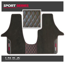 Load image into Gallery viewer, Volkswagen VW Transporter T6 &amp; T6.1  Panel Van &amp; Kombi Bentley Leatherette Front Carpet Floor Mat-MY19 to Present (No Fixings)
