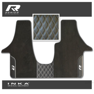 Volkswagen VW Transporter T6 & T6.1 Panel Van & Kombi Bentley Leatherette Front Carpet Floor Mat-MY19 to Present (No Fixings)