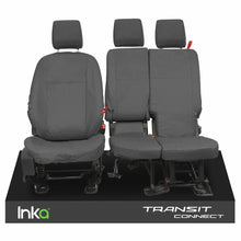 Load image into Gallery viewer, Ford Transit Connect Front Set 1+2 INKA Tailored Waterproof Seat Covers Grey MY13-23
