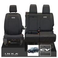 Toyota Proace INKA Front 1+2 Tailored Waterproof Seat Covers Black MY16 onwards
