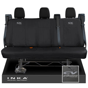 Ford Transit Custom INKA Rear Triple Set Tailored Waterproof Seat Covers Black