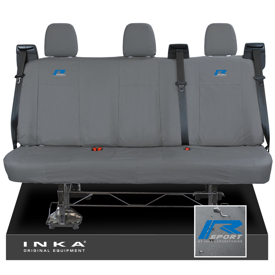 Ford Transit Custom INKA Rear Triple Set Tailored Waterproof Seat Covers Grey