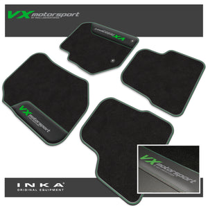 Vauxhall Corsa F Car Mats (Front & Rear Set) with Premium Carpet & OEM Leatherette, Fits MY-19 Onwards