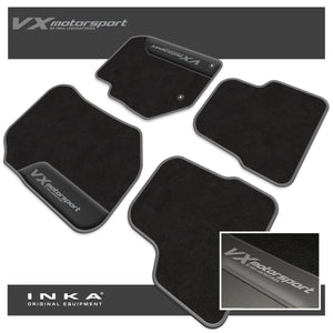 Vauxhall Corsa F Car Mats (Front & Rear Set) with Premium Carpet & OEM Leatherette, Fits MY-19 Onwards