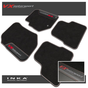 Vauxhall Corsa F Car Mats (Front & Rear Set) with Premium Carpet & OEM Leatherette, Fits MY-19 Onwards