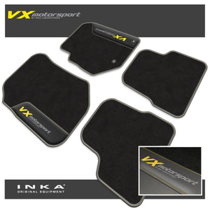 Vauxhall Corsa F Car Mats (Front & Rear Set) with Premium Carpet & OEM Leatherette, Fits MY-19 Onwards