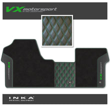 Load image into Gallery viewer, Vauxhall Vivaro MK3 INKA VX Motorsport Bentley Leatherette Front Tailored Carpet Mat Black MY19 Onwards
