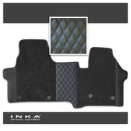 New VW Transporter T7 Bentley Leatherette Front Tailored Carpet Floor Mat Black MY25 Onwards