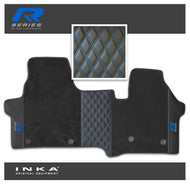 New VW Transporter T7 R Series Bentley Leatherette Front Tailored Carpet Floor Mat Black MY25 Onwards