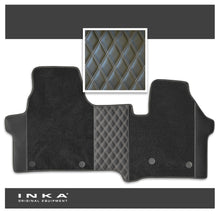Load image into Gallery viewer, New VW Transporter T7 Bentley Leatherette Front Tailored Carpet Floor Mat Black MY25 Onwards
