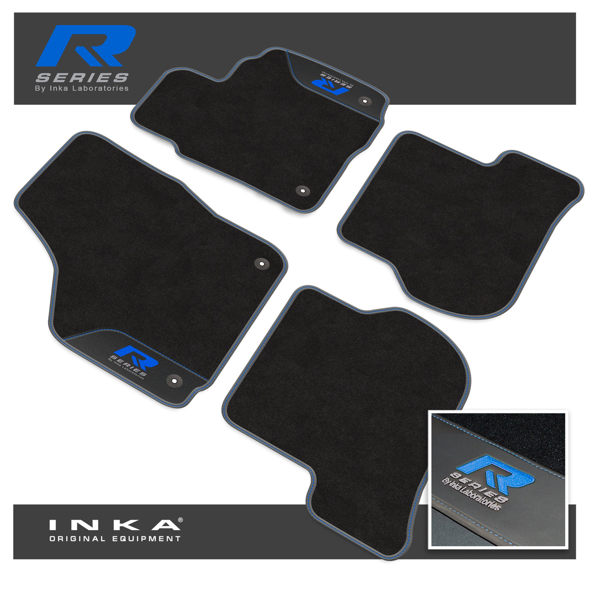 VW Golf MK6 Car Mats (Front & Rear Set) with | INKA